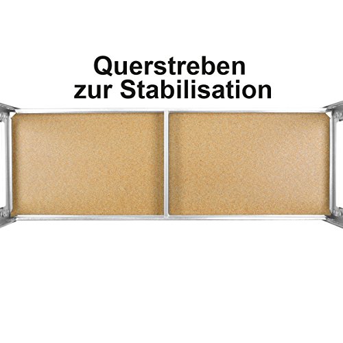 Torrex 37853 Steckregal / Lagerregal aus verzinktem Stahl mit 5 Böden – 875 Kg belastbar – 180 x 90 x 40 cm Kellerregal Schwerlastregal - 6