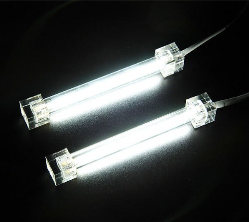 Preisvergleich Produktbild Revoltec Kaltlichtkathode, Twin Set, weiß, 10 cm