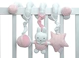 Tiamo Hase Miffy rosa Activity Trapez Spirale für Autositz Maxi Cosi Gitterbett