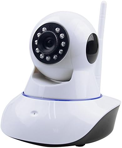 720P HD Video Cloud Baby Cam Monitor Wireless IP Antenna WiFi Security Camera P2P Webcam 2 Way Audio Talkback Pan Tilt Night Version Motion SD Card Slot, Alarm for Home,Pet Baby Video Monitor(White)
