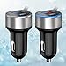Produktbild Carriea 2pcs Auto Ladegerät, Ganzmetall Mini USB Auto Adapter 12V/ 24V KFZ Ladegerät 2-Port 24W 5V / 4.8A mit Aluminium-Legierung Gehäuse für iPhone XR/XS Max, Samsung Galaxy S8, Huawei Und mehr