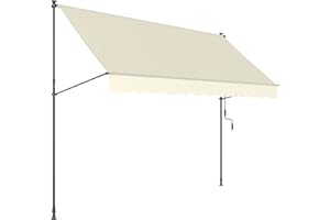 empasa Klemmmarkise 'ILANGA' Balkon Markise Klemm-Markise, UV-beständig und höhenverstellbar, Verschiedene Größen, 150 cm, 200 cm, 300 cm oder 400 cm x 120 cm