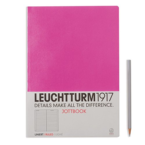 Download LEUCHTTURM1917 341495 Jottbook A4, exercise book, 60 numbered pages, ruled, pink Download LEUCHTTURM1917 341495 Jottbook A4, exercise book, 60 numbered pages, ruled, pink
