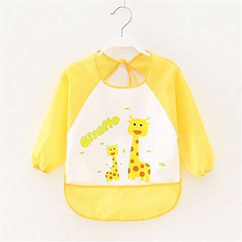 ElecMotive Wasserdicht Ärmellätzchen Babylätzchen Kinderlätzchen Kinder Schürze Empfehlenswert für Kinder von 0 – 3 Jahren - 4