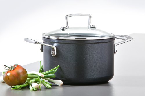 Le Creuset Toughened Non-Stick Deep Casserole with Glass Lid - 20 cm