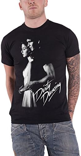 Dirty Dancing T Shirt Johnny and Baby Logo Official Mens Black XL