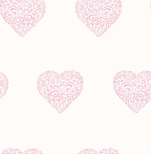 Decorline Tapete, Herzen rose
