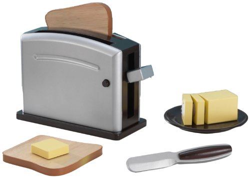Preisvergleich Produktbild KidKraft 63317 - Espressofarbenes Toaster-Set