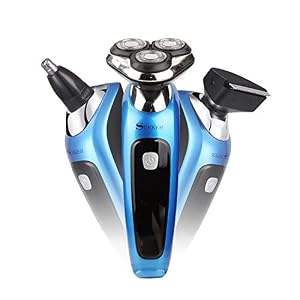 SURKER Electric Shaver Razor For Men Rotary Shaver Wet And Dry 3 In 1 With Nose Hair Trimmer and Sidebums Razor Cordless… - Image 7