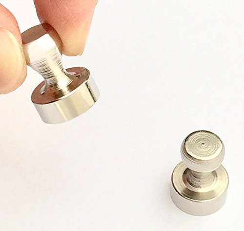 20 Metall Magnetische Reißzwecke Silber Solide Stahl Nickel Veredelung Mit hochwertigstem Neodym Magneten, Stark, Solide, Benutzerfreundlich – Ihre Essentiellen Allzweck-Magneten - 4