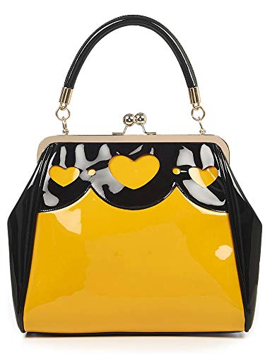 Banned Retro, Borsa a mano donna, Giallo (senape), Taglia unica