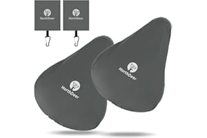 Northdeer Housse de selle imperméable avec sac de rangement - Lot de 2 - Housse de selle pour vélo - Housse de pluie imperméable pour selle de vélo (2 + 2 ensembles)