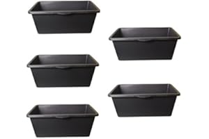 FRONTTOOL Mörtelkasten Profi 90 L, Mörtelkübel, Mörtelwanne, Speiswanne, Speisfass, Speiskübel, Mengen:5