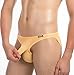 Produktbild DFL Herren Dreieck Briefs Stretch-Eis-Silk Transparent Slip mit Penis Sleeve - Posing Pouch , orange , xl