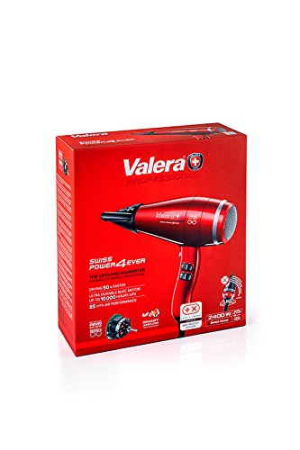 VALERA SWISS POWER4EVER Rotocord – 2400W, Mod.: SP4 RC, Professioneller Haartrockner mit Ionen-Generator und Smart Airflow Technology, Swiss made – inkl. 2 extra schmaler Ondulierdüsen - 9
