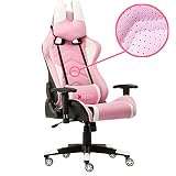 DISEÑO ERGONÓMICO: Nuestras sillas gaming contienen una almohada en forma de U en para la cabeza y el cuello. Diseñado para brindar soporte en todos los lugares correctos, permite que encuentre la postura más cómoda mientras realiza su trabajo.