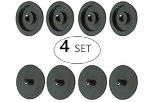 SYITCUN Seat Belt Stop Button Buttons Prevent Seatbelt Buckle from Sliding Down The Belt Set of 4 Plastic Seat-Belt Stopper Clips Snap-On System No Welding Required Black - As Seen on TV (Black)