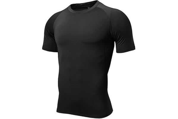 ATRACTIVOLL T-Shirt de Sport pour Homme, Tee Shirt pour Fitness Respirant et Séchage Rapide Athlétique Hauts à Manches Courtes de Entraînement Marathon Courir Gym