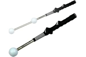 HH-GOLF Rhythm Click Sound Telescopico Warm Up Golf Swing Trainer, Correzione Gesturer Training Aid for Tempo Grip Strength Practice Stick