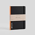myPAPERCLIP 2025 Weekly Planner D2, Section Thread Bound, Hand Drawn Hard Back, A5 (148 x 210 mm, 5.83 x 8.27 in), Orange Spine, Black
