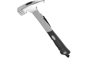 Fezf Martillo de Camping Acampada Martillo de Madera Martillo de mazo para Acampar Martillo Multifunción con acollador para Exterior e Interior