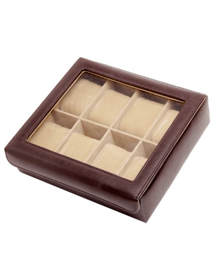 Essart PU Leather Watchbox for 8watches-Brown RS.1229 (58.00% Off) - Amazon