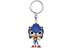 Funko Pocket Pop! Keychain: Sonic the Hedgehog: Sonic the Hedgehog With Ring - Sonic the Hedgehog Novelty Keyring - Collectable Mini Figure - Stocking Filler - Gift Idea - Official Merchandise