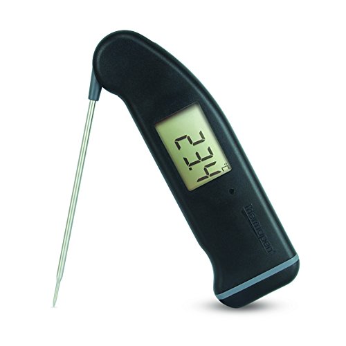 Superfast Thermapen 4 Thermometer in schwarz mit patentierte, automatische um 360 ° Display