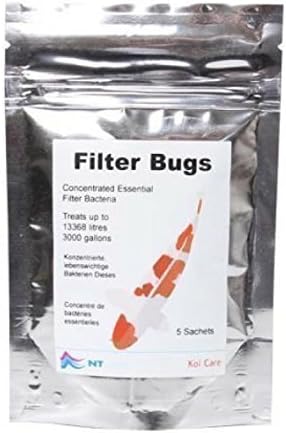 Pond Stater Booster Filter Bugs Filter Bacteria 5 Sachets NT Labs 3000 Gallons