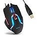 Price comparison product image Gaming Mouse, ELZO Professional Optical USB Wired Ergonomic Mice 7 Buttons, 5 DPI Adjustable Level, Extra Weight and LED Breathing Lights for PC Computer Laptop Desktop Notebook