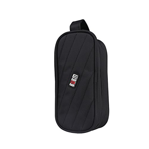 BUBM Universal Tasche Tragetasche für Elektronische Kleingeräte Organisator Reisetasche für Zubehör (Mittel,Schwarz) - 2