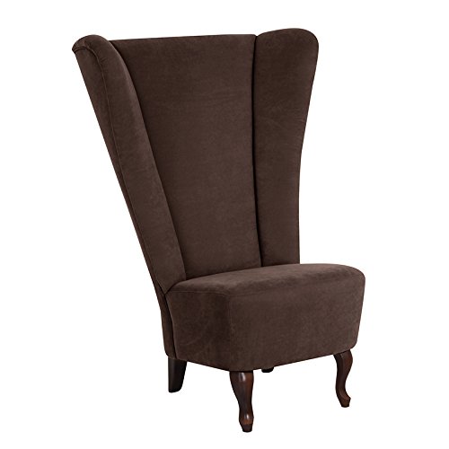 Preisvergleich Produktbild Max Winzer Sessel Madonna, Veloursstoff braun