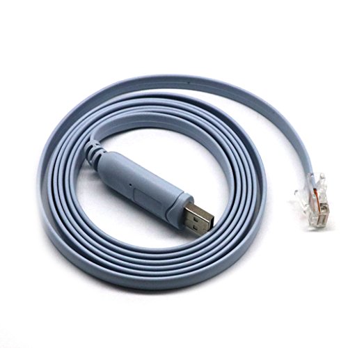 MagiDeal 1.8M USB – RJ45 Konsolenkabel Stecker auf Buchse für Cisco Router - 6