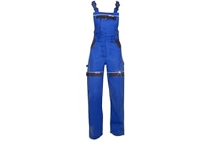 KG Sicherheitslatzhose für Frauen In BLAU - Latzhose Arbeitshose Damen Mädchen Schutzhose Arbeitslatzhose Kombihose