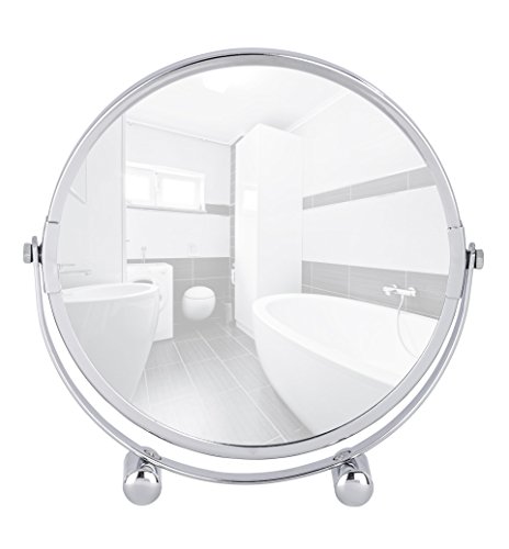 Wenko 21775100 Kosmetikspiegel Mera, Spiegelfläche Durchmesser 16cm, 500% Vergrößerung, Stahl, 19 x 19 x 4 cm, chrom - 8