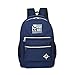 Produktbild VENMO Frauen Teenager Mädchen Junge Velvet Zipper Rucksack Schulbeutel Art und Weise Schulter-Beutel (Dark Blue)