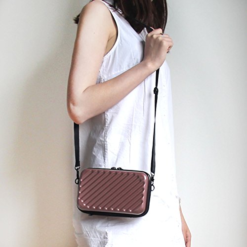 Ctbd Festplattenlaufwerk Tasche Kompakt Schutzhülle Reise Lagerung Tragetasche Tasche Tasche für Handy iPad Zubehör USB Kabel Power Banks Festplatte 2.5 „Portable External Device (Rose) - 6