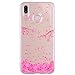 Produktbild Miagon Durchsichtig Hülle für [Samsung Galaxy M20],Bling Glitzer Gold Folie Clear Soft Flexible TPU Handyhülle Rubber Silicone Skin Back Cover Schutzhülle
