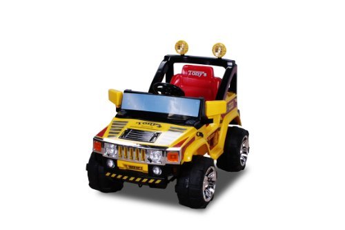 Preisvergleich Produktbild Elektro Kinderauto Hummer Jeep A30 mit 2 x 35 Watt Motor Elektro Kinderauto Kinderfahrzeug in mehreren Farben (gelb)
