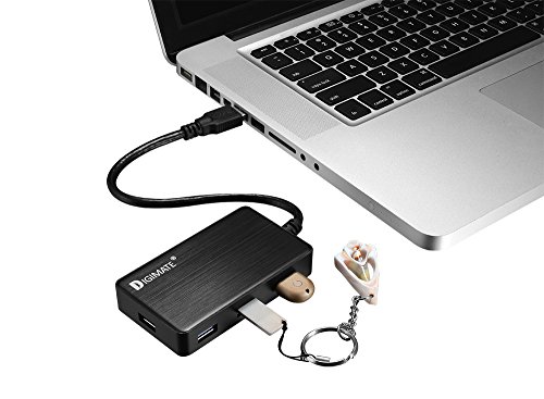 Digimate® DM-0006 7-Port USB 3.0 HUB mit Netzteil | Stromversorgung über 5V Netzteil | Ideal zur erweiterung der USB-Ports an Laptops, Ultrabooks und Tablet-PCs - 3
