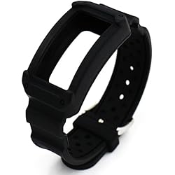Woodln Silicón Repuesto Correa Reloj Band para Samsung Gear Fit2 SM-R360 Actividad Deporte Inteligente Accesorios Correas de Reloj (Black)