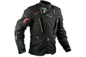 A-Pro Giacca Touring Moto Cordura Protezioni CE Sfoderabile Impermeabile Nero XL