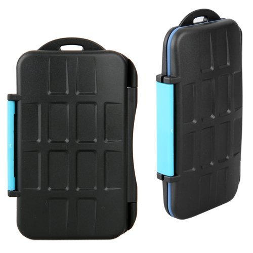 Box Safe Tasche Etui Aufbewahrungsbox Hülle für 4 CF 8 SD Karte - 2
