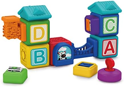 Baby Einstein Blocchi magnetici multiattività per costruzioni Bridge & Learn, 6 mesi in su, 15 pezzi