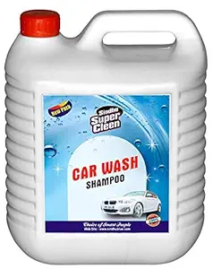 Sindhu Super Cleen All Car Wash Shampoo Gives Shine Look Leaves no Water Spots - 5 Ltrs