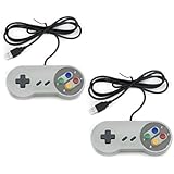 QUMOX 2x Nintendo game PC controller SFC GamePad for Windows PC USB Super famicom