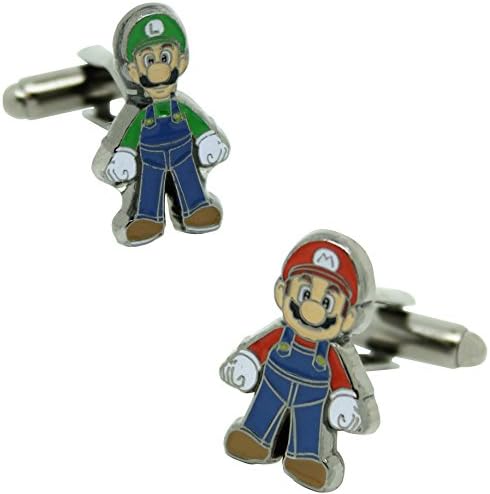 masgemelos – Cufflinks Mario Bros &amp; Luigi Cufflinks