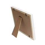 Fontic 28,5x23cm Baby Bilderrahmen für Handabdruck und Fußabdruck Gipsabdruck aus Echtholz Babyrahmen mit sicherem Acrylglas und SGS zertifizierten Abdruckmasse, Pate Geschenk Geburt Taufe - 8