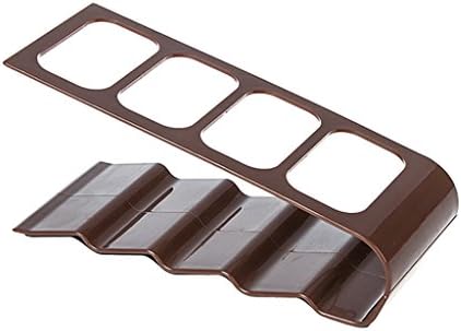 Lovoski Remote Control Organizer, Space Saving TV Remote Control Storage Caddy/Rack, Handy Remote Control Tidy Holder - Holds Up To 4 TV Remotes Acrylic Material - Brown, One Size