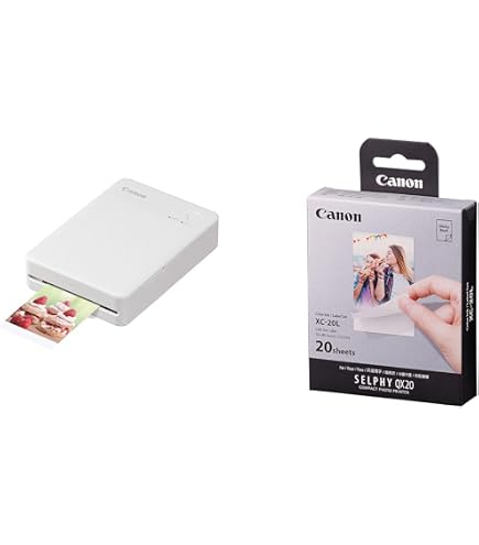 Canon XC-60L Genuine Ink + Paper Set, for SELPHY Square QX20-60